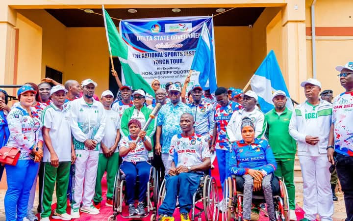 Oborevwori says National Sports Festival Torch Of Unity ignites a renewed sense of hope